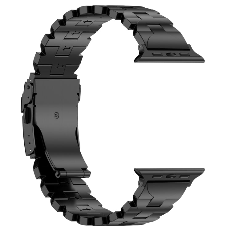 For Apple Watch 42mm Butterfly Type Titanium Steel Watch Band(Black) - free shipping - PMC TechLife - Order now!