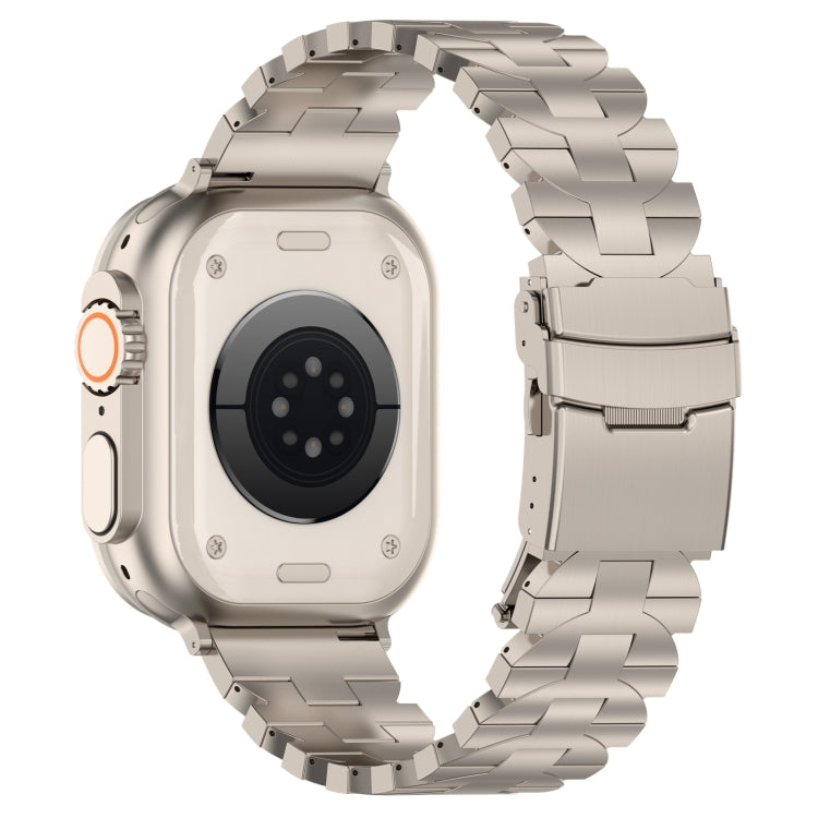 For Apple Watch 38mm Butterfly Type Titanium Steel Watch Band(Titanium) - Watch Bands by PMC TechLife | Online Shopping South Africa | PMC TechLife