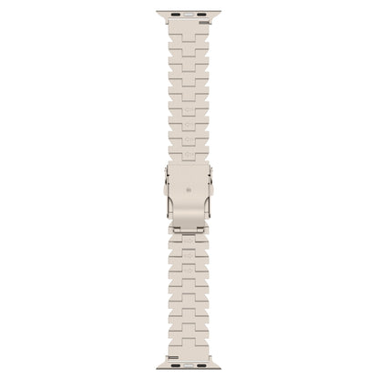 For Apple Watch Series 2 42mm Butterfly Type Titanium Steel Watch Band(Silver) - Watch Bands by PMC Jewellery | Online Shopping South Africa | PMC Jewellery