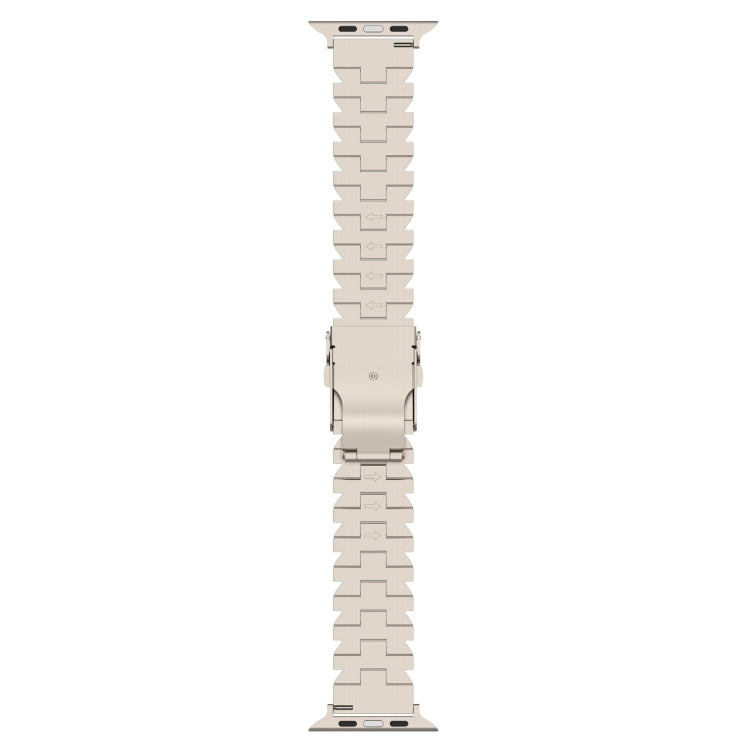 For Apple Watch Series 5 40mm Butterfly Type Titanium Steel Watch Band(Silver) - Watch Bands by PMC Jewellery | Online Shopping South Africa | PMC Jewellery