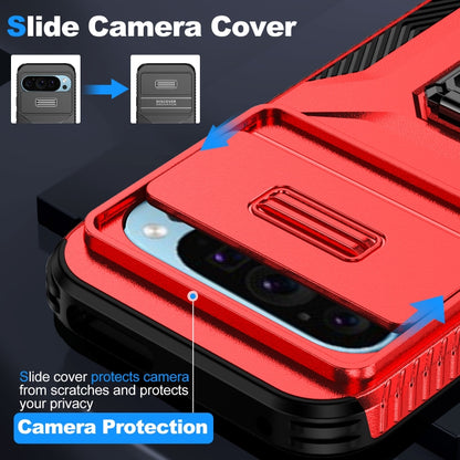 For Google Pixel 9 / Pixel 9 Pro Sliding Camshield Holder Phone Case(Red) - Google Cases by PMC Jewellery | Online Shopping South Africa | PMC Jewellery | Buy Now Pay Later Mobicred