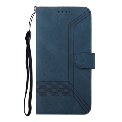 For Xiaomi Redmi K70 Cubic Skin Feel Flip Leather Phone Case(Blue) - K70 Cases by PMC Jewellery | Online Shopping South Africa | PMC Jewellery | Buy Now Pay Later Mobicred