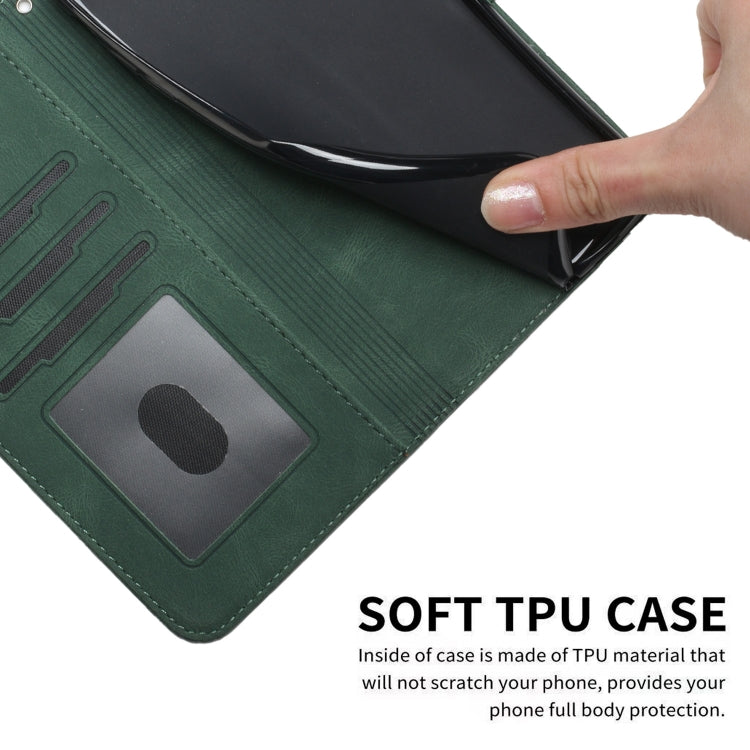 For Xiaomi Redmi K70 Cubic Skin Feel Flip Leather Phone Case(Green) - K70 Cases by PMC Jewellery | Online Shopping South Africa | PMC Jewellery | Buy Now Pay Later Mobicred