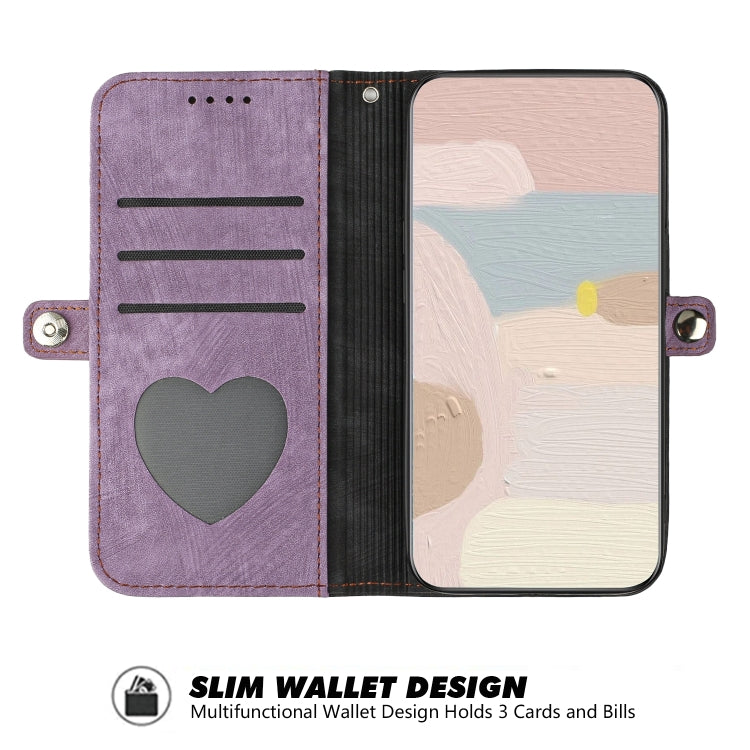 For Google Pixel 9 Pro Side Buckle Double Fold Hand Strap Leather Phone Case(Purple) - Google Cases by PMC TechLife | Online Shopping South Africa | PMC TechLife | Buy Now Pay Later Mobicred