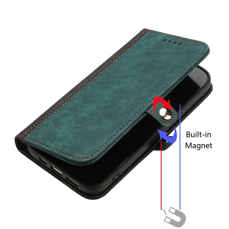 For Google Pixel 9 Side Buckle Double Fold Hand Strap Leather Phone Case(Dark Green) - Google Cases by PMC TechLife | Online Shopping South Africa | PMC TechLife | Buy Now Pay Later Mobicred