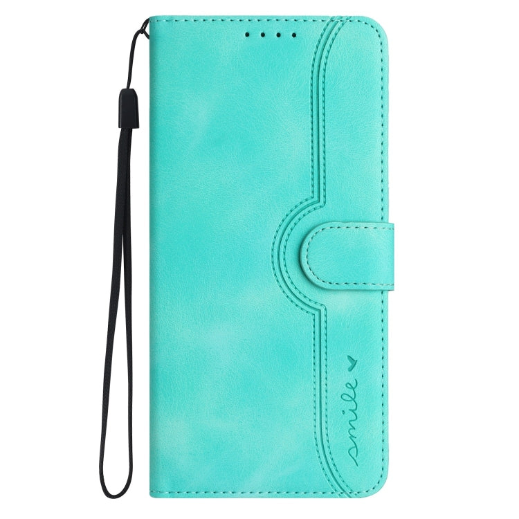 For Google Pixel 9 Heart Pattern Skin Feel Leather Phone Case(Light Blue) - Google Cases by PMC TechLife | Online Shopping South Africa | PMC TechLife | Buy Now Pay Later Mobicred