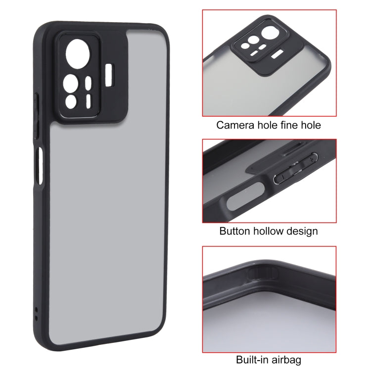 For Xiaomi Redmi Note 12S 4G Fine Pore Matte Black TPU + PC Phone Case - Xiaomi Cases by PMC TechLife | Online Shopping South Africa | PMC TechLife | Buy Now Pay Later Mobicred
