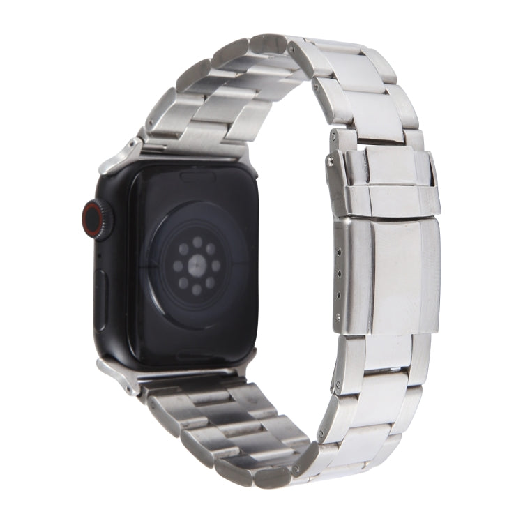 For Apple Watch SE 40mm Three-Bead Stainless Steel Watch Band(Silver) - free shipping - PMC TechLife - Order now!