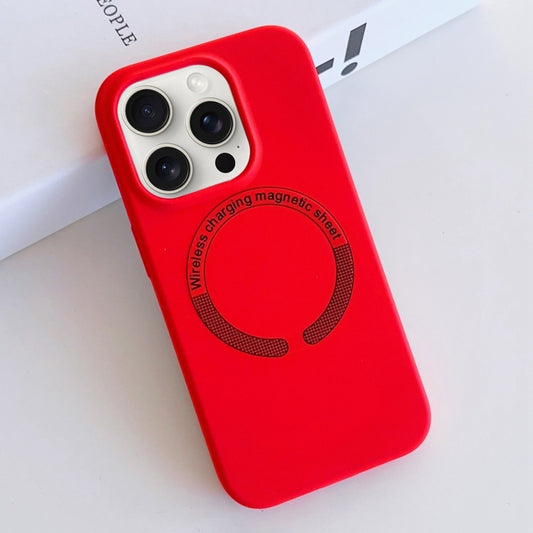 For iPhone 15 Pro Max MagSafe Magnetic Liquid Silicone Phone Case(Red) - iPhone 15 Pro Max Cases by PMC Jewellery | Online Shopping South Africa | PMC Jewellery