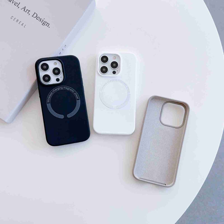 For iPhone 15 Pro MagSafe Magnetic Liquid Silicone Phone Case(Light Blue) - iPhone 15 Pro Cases by PMC TechLife | Online Shopping South Africa | PMC TechLife