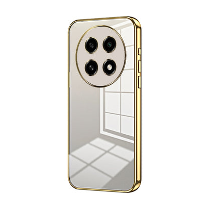 For OPPO A2 Pro Transparent Plating Fine Hole Phone Case(Gold) - A2 Pro Cases by PMC Jewellery | Online Shopping South Africa | PMC Jewellery | Buy Now Pay Later Mobicred