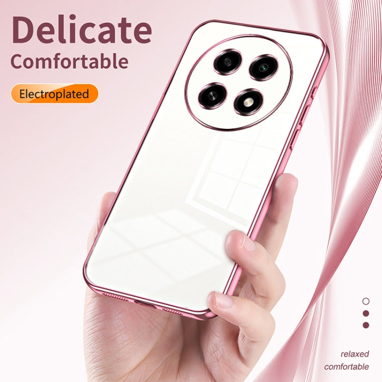 For OPPO A2 Pro Transparent Plating Fine Hole Phone Case(Green) - A2 Pro Cases by PMC TechLife | Online Shopping South Africa | PMC TechLife | Buy Now Pay Later Mobicred