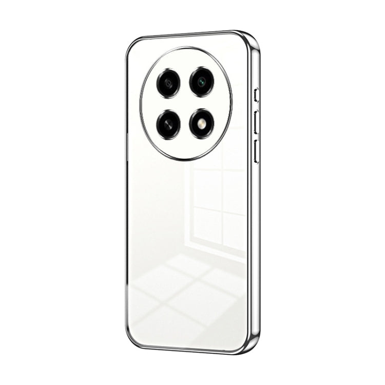 For OPPO A2 Pro Transparent Plating Fine Hole Phone Case(Silver) - A2 Pro Cases by PMC Jewellery | Online Shopping South Africa | PMC Jewellery | Buy Now Pay Later Mobicred