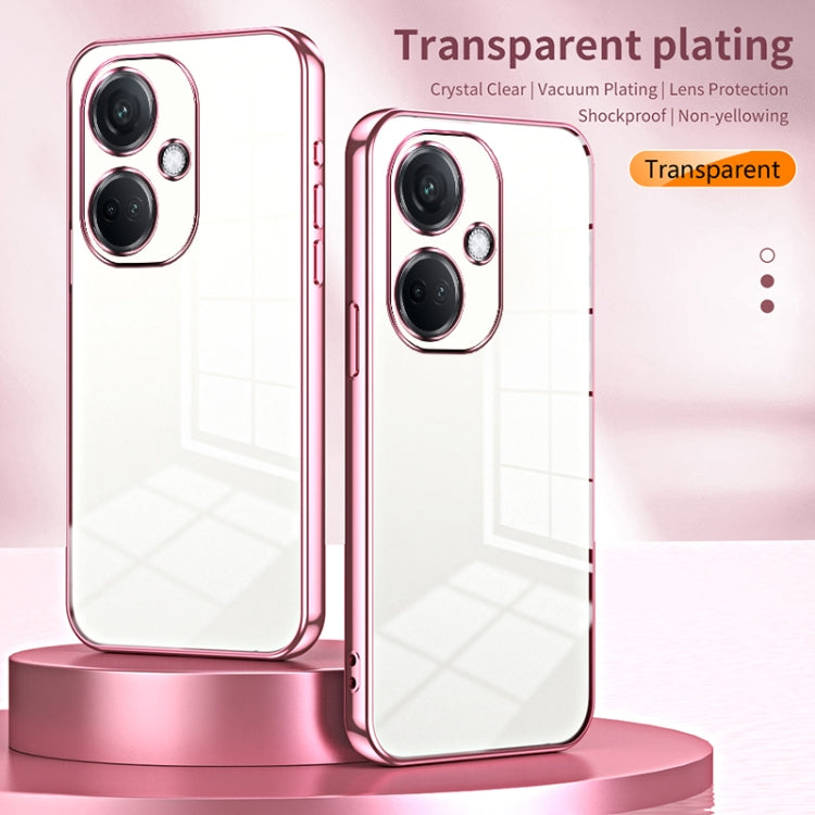 For OPPO K11 Transparent Plating Fine Hole Phone Case(Green) - OPPO Cases by PMC Jewellery | Online Shopping South Africa | PMC Jewellery | Buy Now Pay Later Mobicred