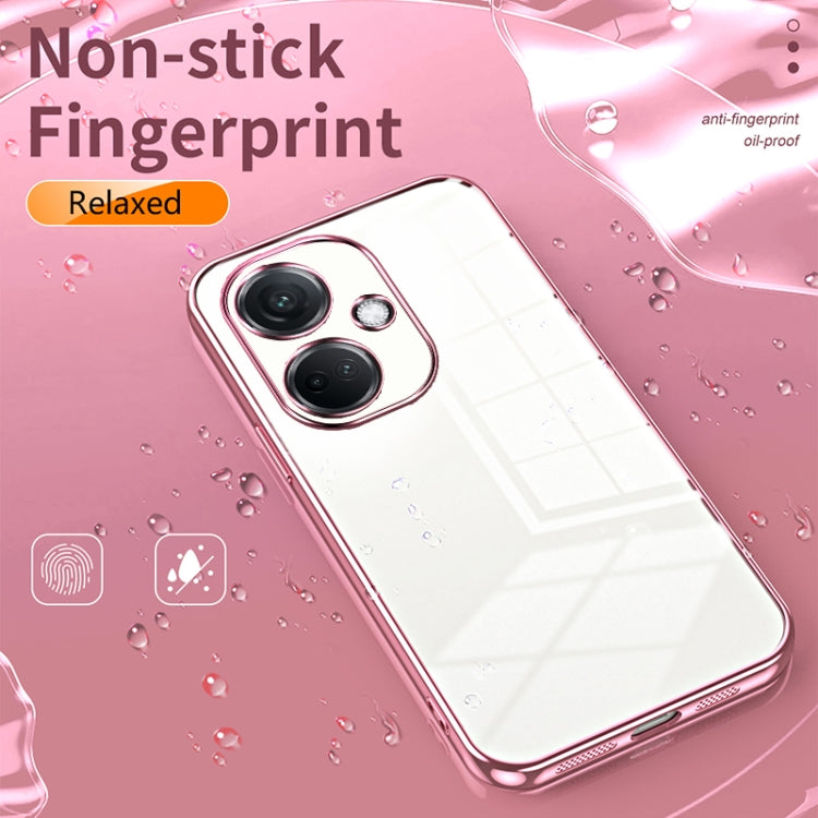 For OPPO K11 Transparent Plating Fine Hole Phone Case(Green) - OPPO Cases by PMC TechLife | Online Shopping South Africa | PMC TechLife | Buy Now Pay Later Mobicred