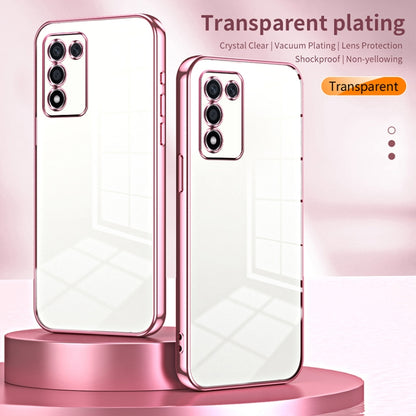 For OPPO K9s / K10 Energy Transparent Plating Fine Hole Phone Case(Gold) - OPPO Cases by PMC Jewellery | Online Shopping South Africa | PMC Jewellery | Buy Now Pay Later Mobicred