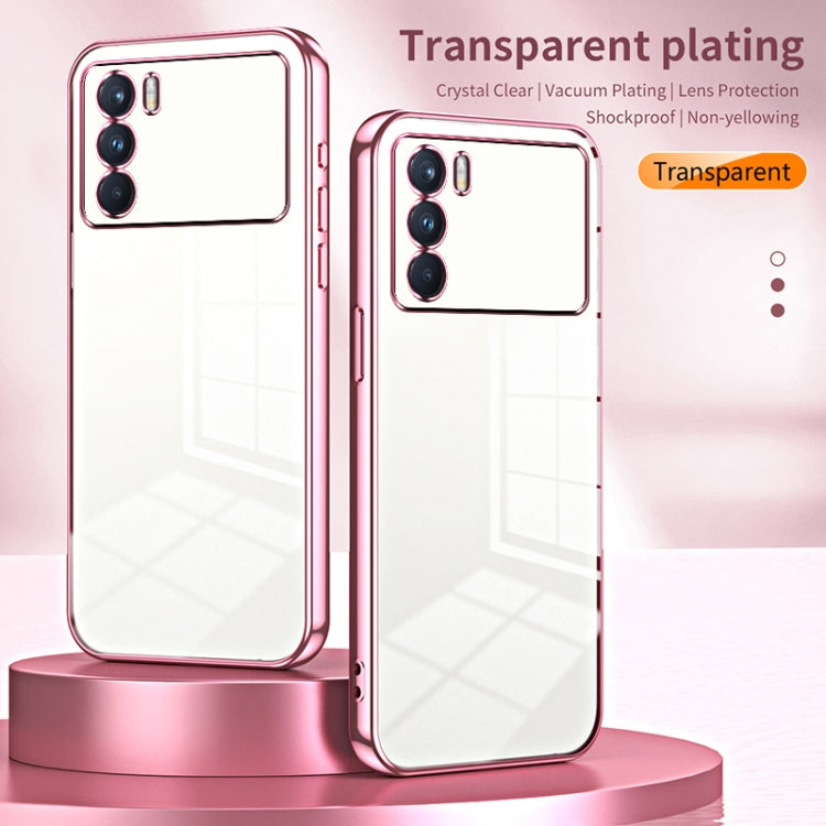 For OPPO K9 Pro Transparent Plating Fine Hole Phone Case(Transparent) - OPPO Cases by PMC TechLife | Online Shopping South Africa | PMC TechLife | Buy Now Pay Later Mobicred