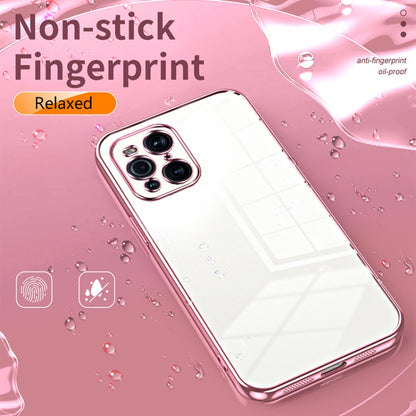 For OPPO Find X3 / Find X3 Pro Transparent Plating Fine Hole Phone Case(Green) - OPPO Cases by PMC Jewellery | Online Shopping South Africa | PMC Jewellery | Buy Now Pay Later Mobicred