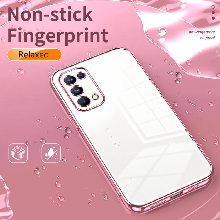 For OPPO Reno5 Pro Transparent Plating Fine Hole Phone Case(Green) - free shipping - PMC TechLife - Order now!