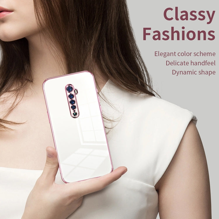 For OPPO Reno2 Transparent Plating Fine Hole Phone Case(Green) - OPPO Cases by PMC TechLife | Online Shopping South Africa | PMC TechLife | Buy Now Pay Later Mobicred