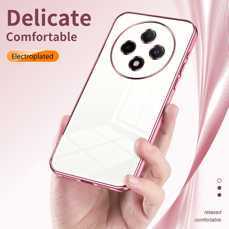 For OPPO A3 Pro Transparent Plating Fine Hole Phone Case(Green) - free shipping - PMC TechLife - Order now!