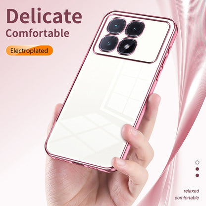 For Xiaomi Redmi K70 Ultra Transparent Plating Fine Hole Phone Case(Transparent) - Xiaomi Cases by PMC Jewellery | Online Shopping South Africa | PMC Jewellery | Buy Now Pay Later Mobicred