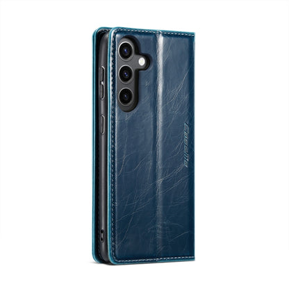 For Samsung Galaxy S24 5G CaseMe 003 Crazy Horse Texture Flip Leather Phone Case(Blue Green) - Galaxy S24 5G Cases by CaseMe | Online Shopping South Africa | PMC Jewellery | Buy Now Pay Later Mobicred