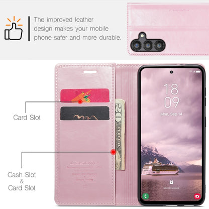 For Samsung Galaxy A55 5G CaseMe 003 Crazy Horse Texture Flip Leather Phone Case(Pink) - Galaxy Phone Cases by CaseMe | Online Shopping South Africa | PMC Jewellery | Buy Now Pay Later Mobicred