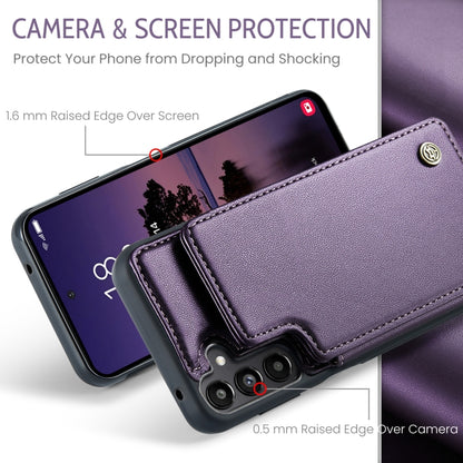 For Samsung Galaxy A35 5G CaseMe C22 PC+TPU Business Style RFID Anti-theft Leather Phone Case(Purple) - Galaxy Phone Cases by CaseMe | Online Shopping South Africa | PMC Jewellery | Buy Now Pay Later Mobicred