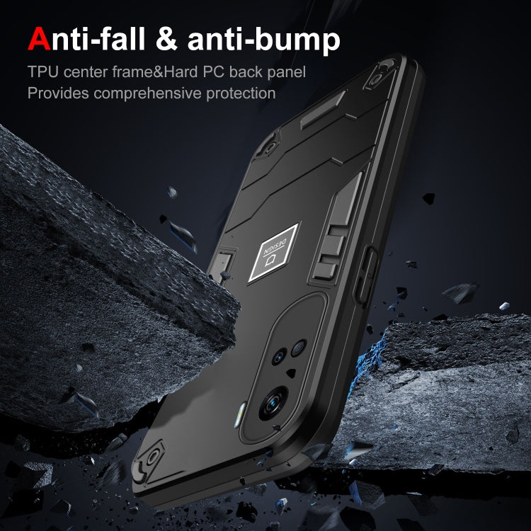 For Honor 90 Lite 2 in 1 Shockproof Phone Case(Black) - Honor Cases by PMC TechLife | Online Shopping South Africa | PMC TechLife