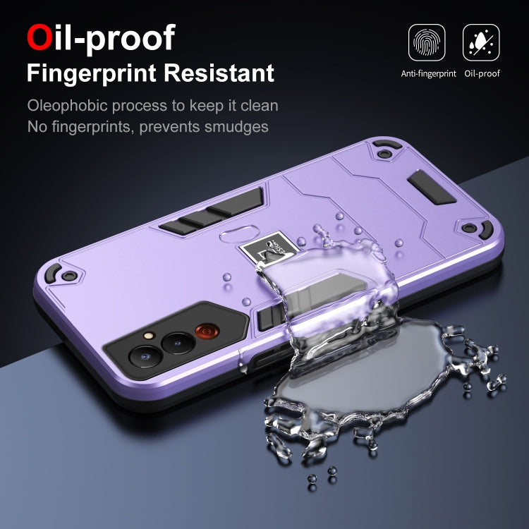 For Tecno Pova 4 2 in 1 Shockproof Phone Case(Purple) - free shipping - PMC TechLife - Order now!