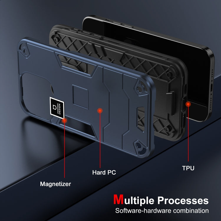 For Tecno Pova 5 Pro 2 in 1 Shockproof Phone Case(Blue) - Tecno Cases by PMC TechLife | Online Shopping South Africa | PMC TechLife | Buy Now Pay Later Mobicred