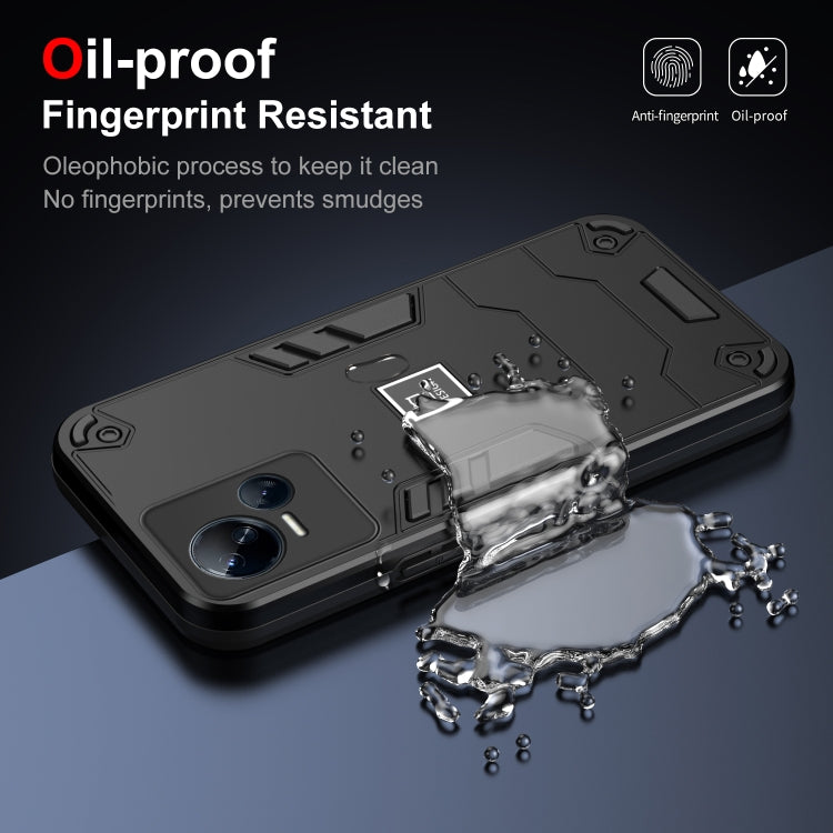 For Tecno Spark 10 5G 2 in 1 Shockproof Phone Case(Black) - free shipping - PMC TechLife - Order now!