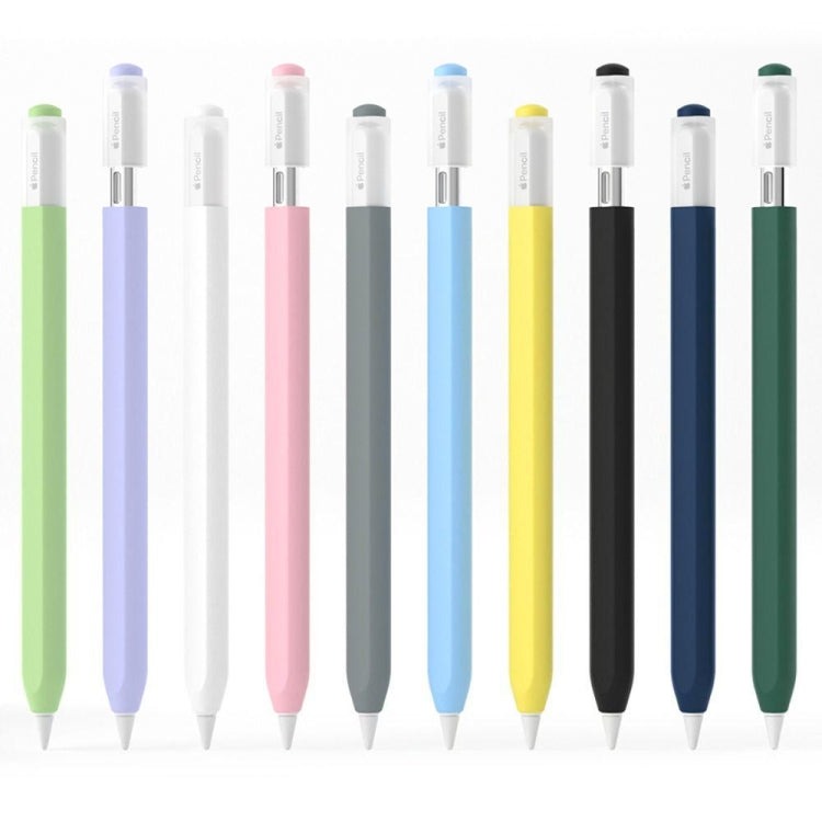 For Apple Pencil (USB-C) Jelly Silicone Stylus Pen Protective Cover(Purple) - Pencil Accessories by PMC TechLife | Online Shopping South Africa | PMC TechLife