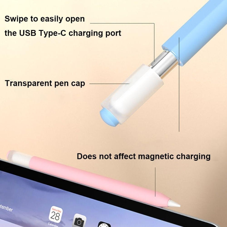 For Apple Pencil (USB-C) Jelly Silicone Stylus Pen Protective Cover(Matcha Green) - Pencil Accessories by PMC Jewellery | Online Shopping South Africa | PMC Jewellery | Buy Now Pay Later Mobicred