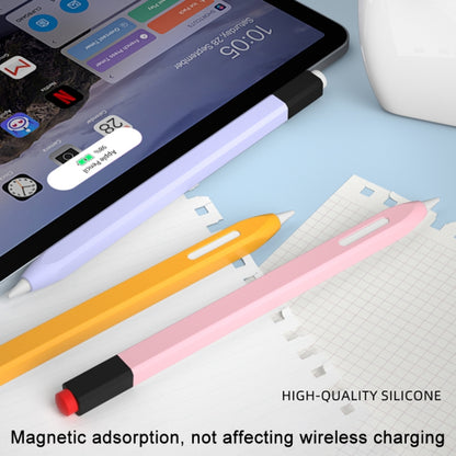 For Apple Pencil 2 Retro Pencil Style Stylus Pen Protective Case(Sky Blue) - Pencil Accessories by PMC Jewellery | Online Shopping South Africa | PMC Jewellery | Buy Now Pay Later Mobicred