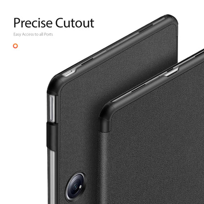 For OnePlus Pad Pro / Pad 2 12.1 DUX DUCIS Domo Series Magnetic Flip Leather Tablet Case(Black) - Others by DUX DUCIS | Online Shopping South Africa | PMC Jewellery | Buy Now Pay Later Mobicred