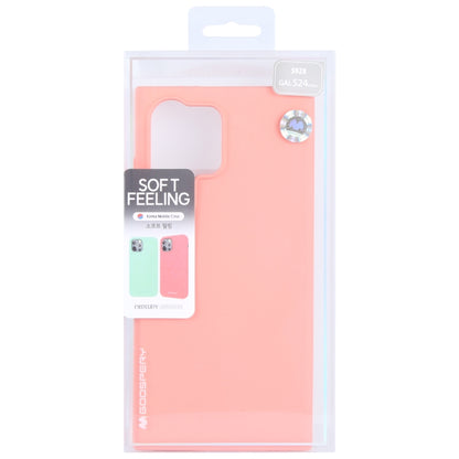 For Samsung Galaxy S24 Ultra 5G GOOSPERY SOFT FEELING Liquid TPU Soft Phone Case(Pink) - Galaxy S24 Ultra 5G Cases by GOOSPERY | Online Shopping South Africa | PMC Jewellery | Buy Now Pay Later Mobicred