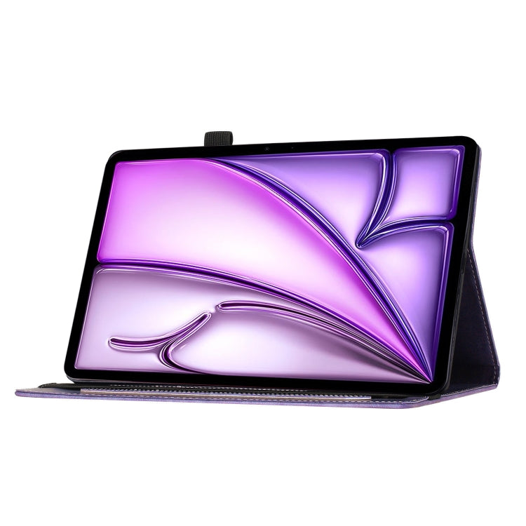 For iPad Air 11 2024 / Pro 11 2021 / 2020 Butterfly Cat Embossing Leather Tablet Case(Purple) - iPad Air 11 2024 Cases by PMC Jewellery | Online Shopping South Africa | PMC Jewellery | Buy Now Pay Later Mobicred