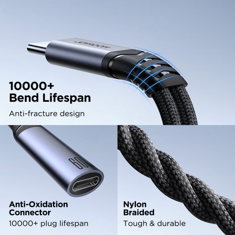 JOYROOM SY-C03 2 in 1 USB-C/Type-C to Dual USB-C/Type-C Audio Adapter Cable(Black) - Type-C Adapter by JOYROOM | Online Shopping South Africa | PMC TechLife | Buy Now Pay Later Mobicred