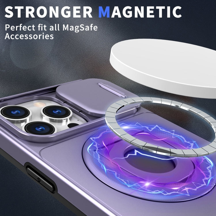 For iPhone 11 Pro Max Camshield MagSafe Ring Holder Armor Phone Case(Purple) - iPhone 11 Pro Max Cases by PMC TechLife | Online Shopping South Africa | PMC TechLife