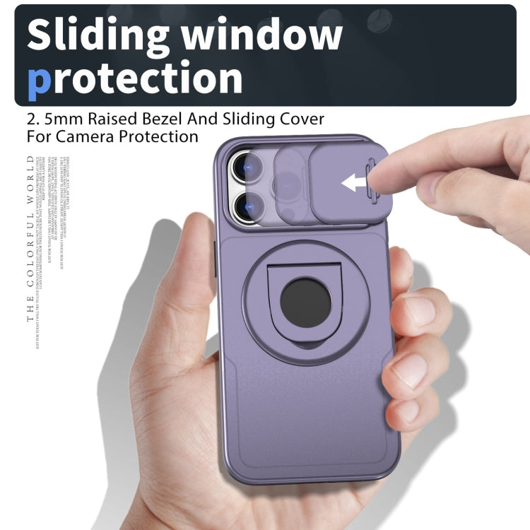For iPhone 11 Pro Max Camshield MagSafe Ring Holder Armor Phone Case(Purple) - iPhone 11 Pro Max Cases by PMC TechLife | Online Shopping South Africa | PMC TechLife