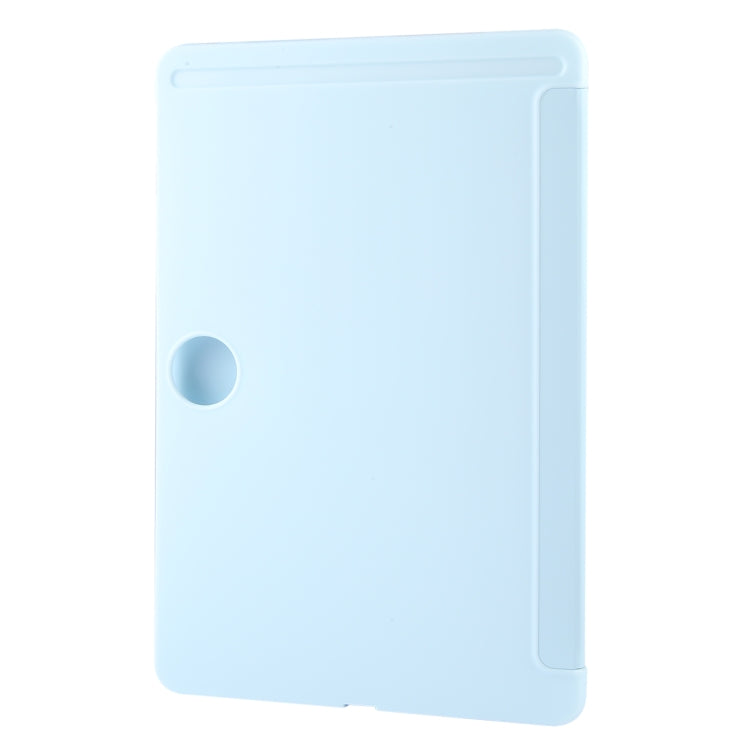 For Honor Pad 9 Tri-fold Silicone Leather Tablet Case(Ice Blue) - Honor by PMC TechLife | Online Shopping South Africa | PMC TechLife