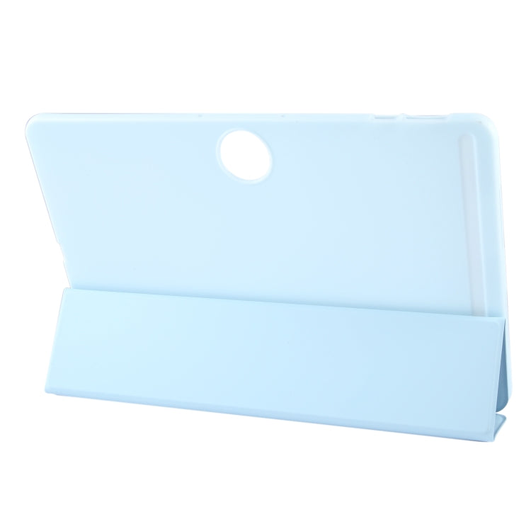 For Honor Pad 9 Tri-fold Silicone Leather Tablet Case(Ice Blue) - Honor by PMC TechLife | Online Shopping South Africa | PMC TechLife