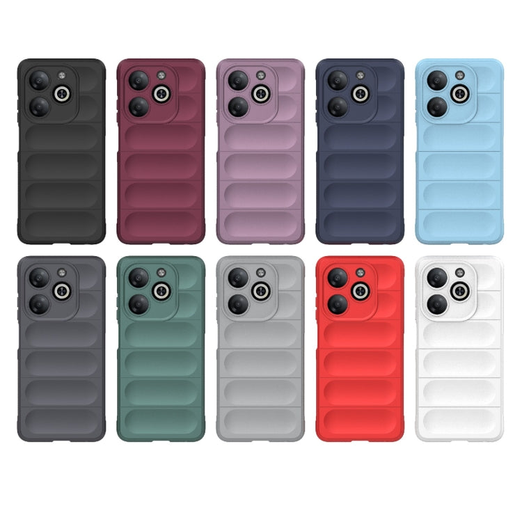For Infinix Smart 8 Magic Shield TPU + Flannel Phone Case(Red) - Infinix Cases by PMC TechLife | Online Shopping South Africa | PMC TechLife | Buy Now Pay Later Mobicred