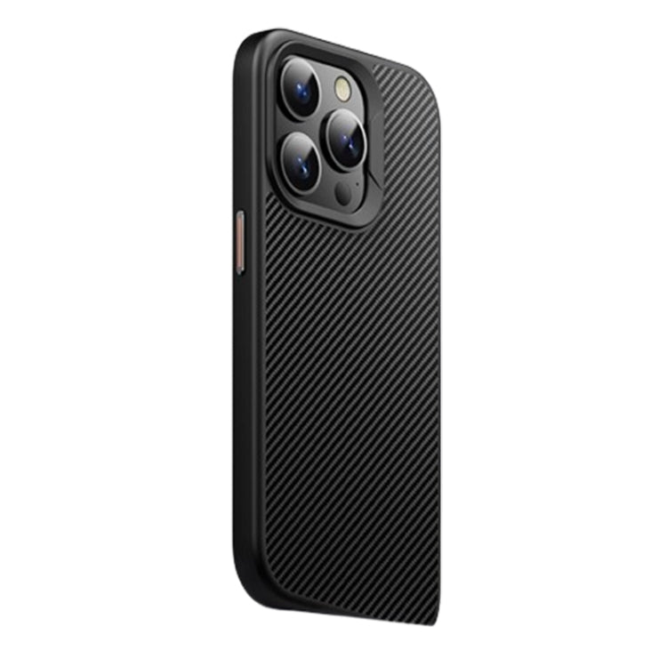For iPhone 15 Pro MagSafe Kevlar Fiber Shockproof Phone Case(Black) - iPhone 15 Pro Cases by PMC TechLife | Online Shopping South Africa | PMC TechLife