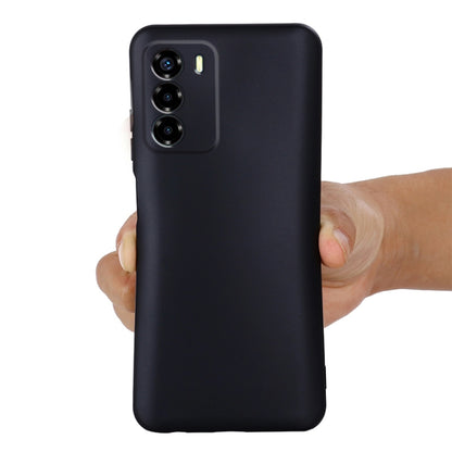 For ZTE Blade V40 Smart Pure Color Liquid Silicone Shockproof Phone Case(Black) - ZTE Cases by PMC Jewellery | Online Shopping South Africa | PMC Jewellery | Buy Now Pay Later Mobicred