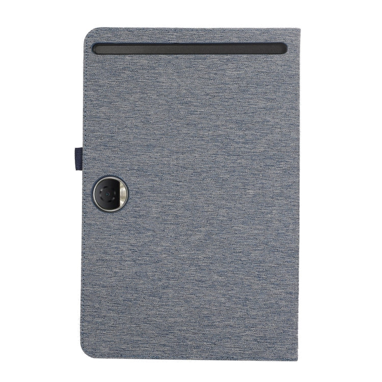 For Honor Pad 9 Fabric Texture Horizontal Flip Leather Tablet Case(Blue) - Honor by PMC TechLife | Online Shopping South Africa | PMC TechLife | Buy Now Pay Later Mobicred
