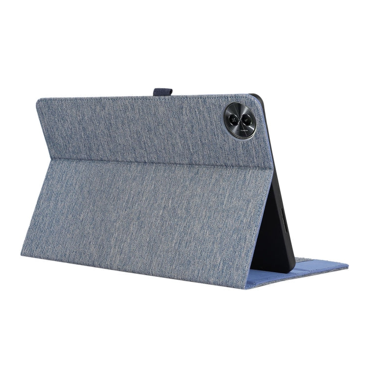 For Honor MagicPad 2 12.3 Fabric Texture Horizontal Flip Leather Tablet Case(Blue) - Honor by PMC TechLife | Online Shopping South Africa | PMC TechLife | Buy Now Pay Later Mobicred