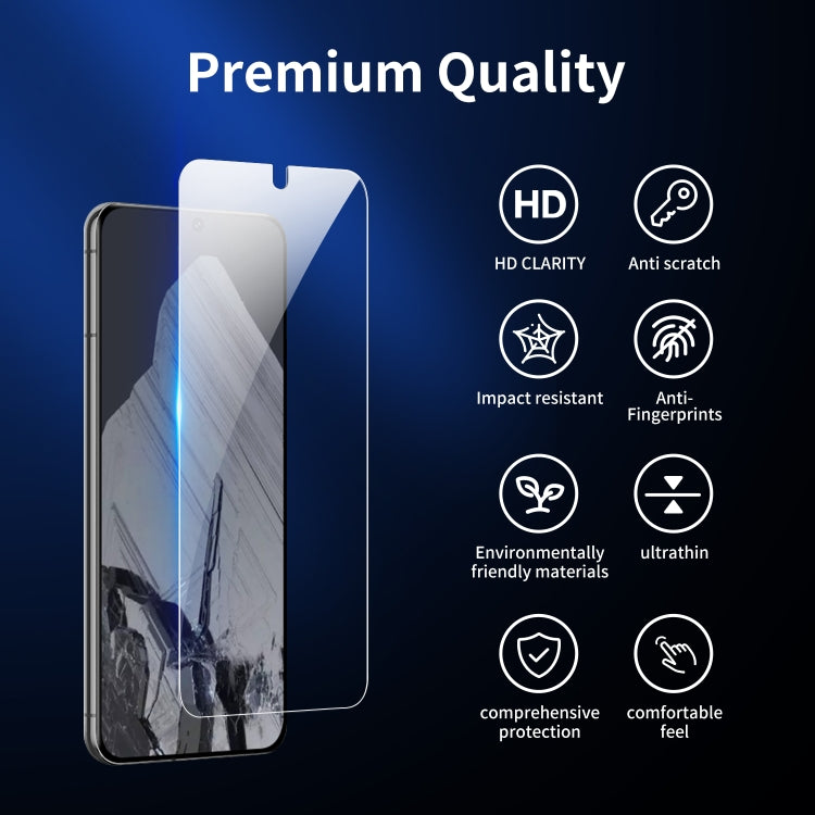 For Google Pixel 8 Pro 2pcs 0.16mm 9H Nanoglass Fingerprint Unlock Screen Film with 2pcs Lens Film - Google Tempered Glass by PMC Jewellery | Online Shopping South Africa | PMC Jewellery | Buy Now Pay Later Mobicred